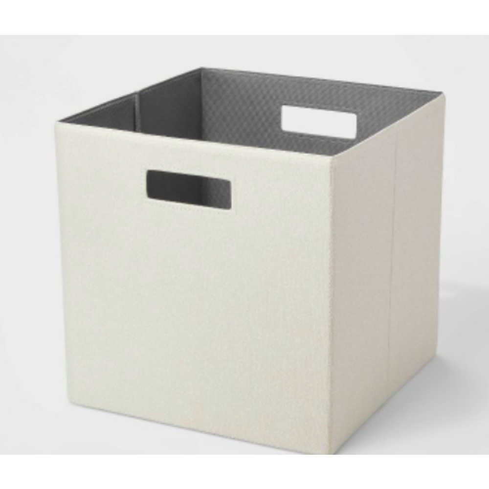 13" x 13" Fabric Bin Gray Brightroom